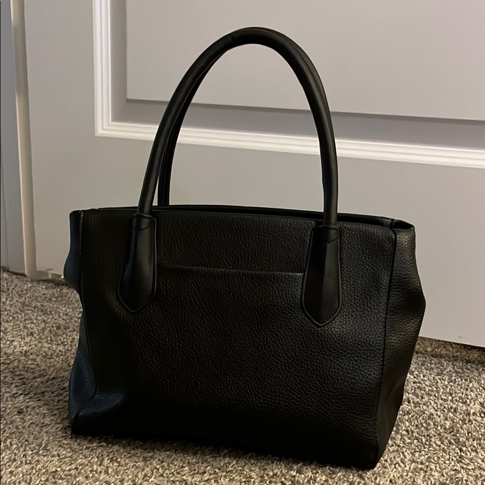 Black Leather Handbag